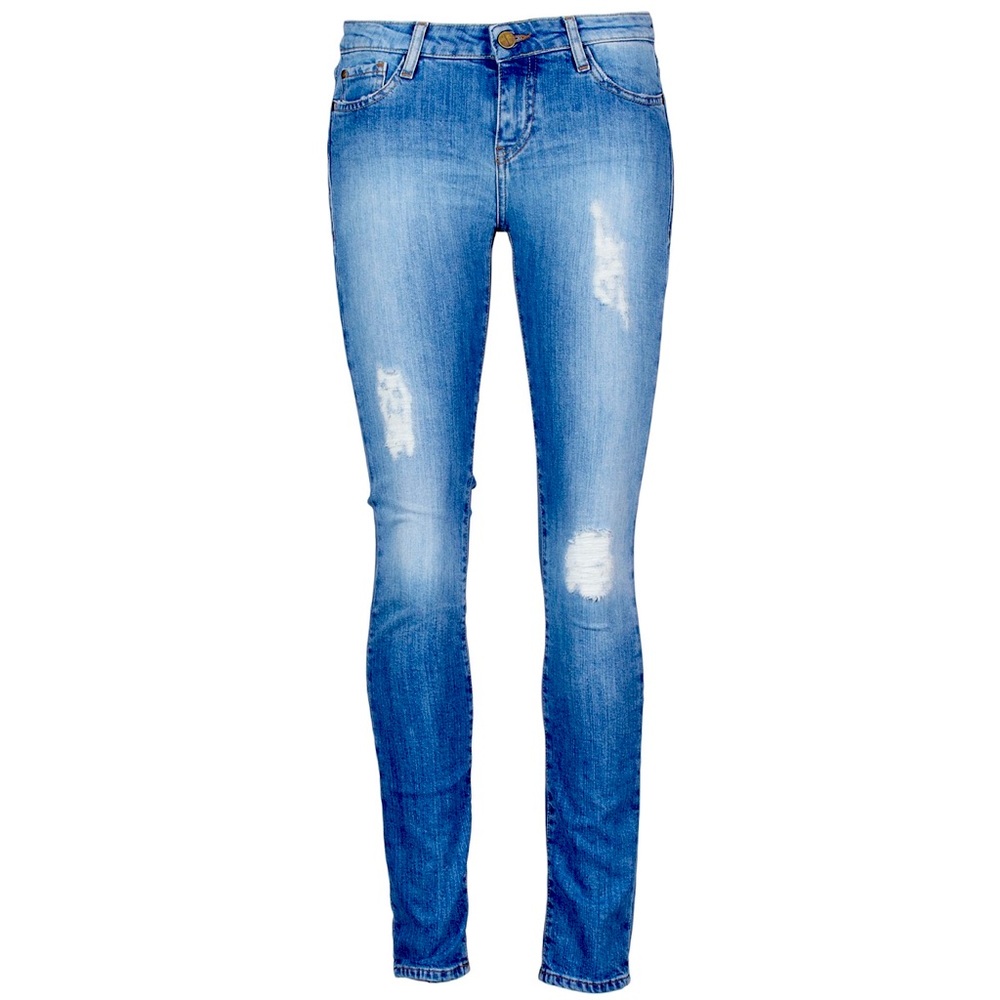 Acquaverde Scarlett Crop Skinny in Destroy New Legend